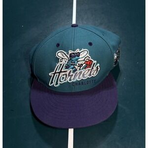 Charlotte Hornets Hardwood Classics Snapback Hat Cap Mitchell‎ & Ness